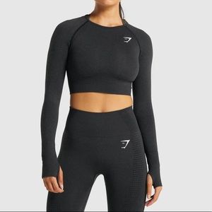 GYMSHARK: VITAL SEAMLESS 2.0 LONG SLEEVE CROP TOP
